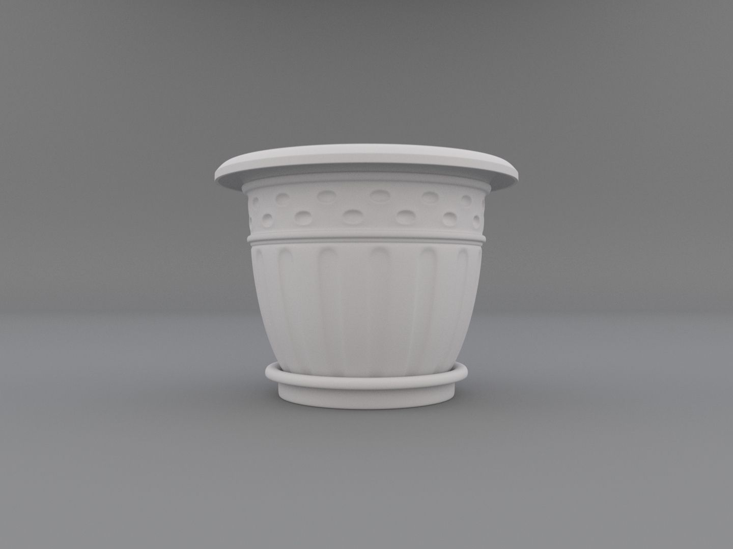Flower pot 3D model_3