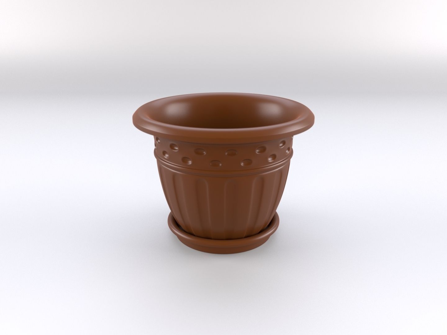 Flower pot 3D model_1