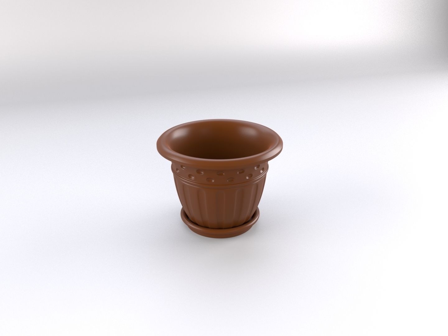 Flower pot 3D model_2