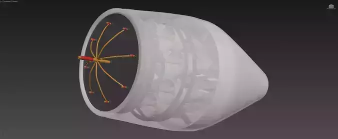 Ionic Vortex Thruster - Concept 3D model