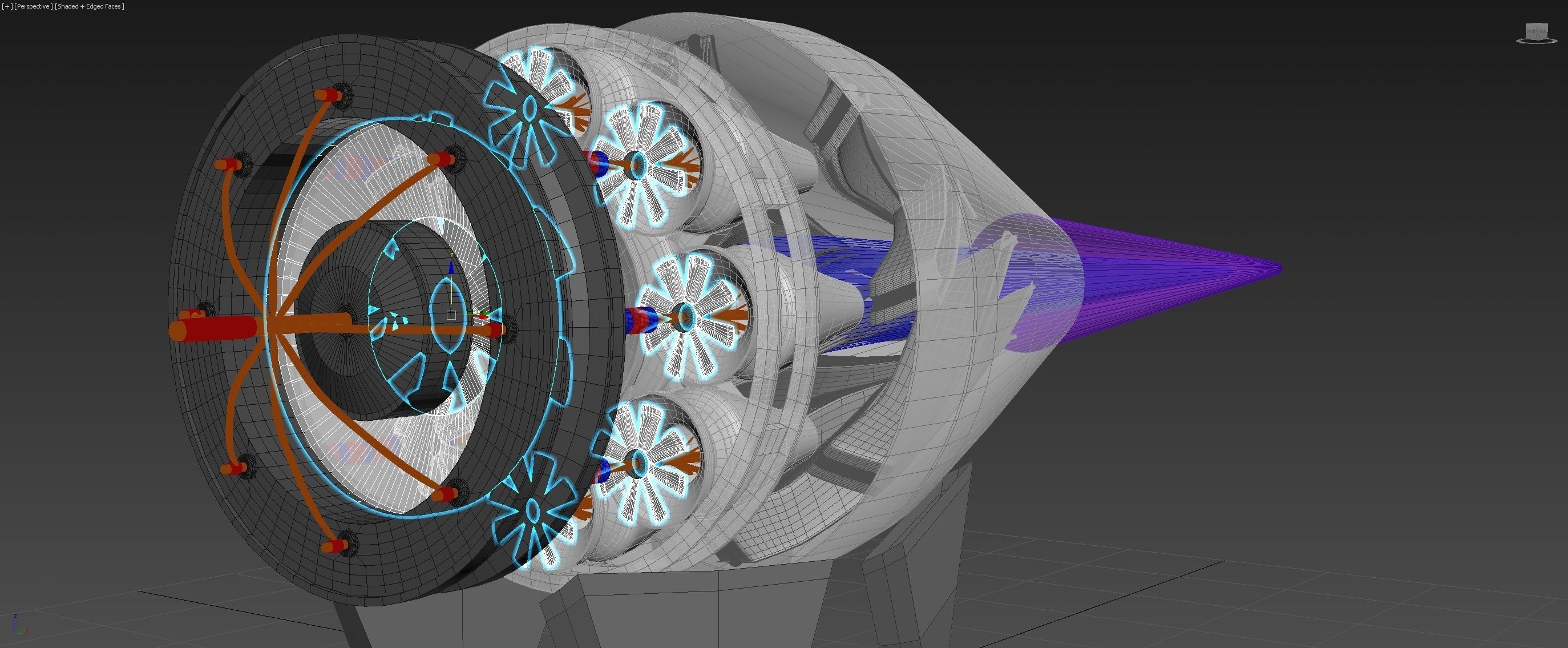 Ionic Vortex Thruster - Concept 3D model_35