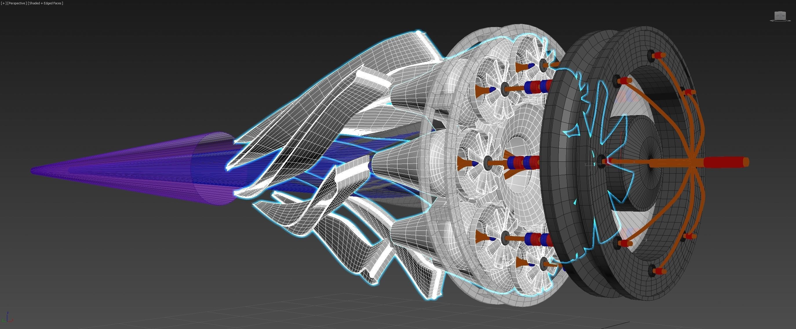 Ionic Vortex Thruster - Concept 3D model_34