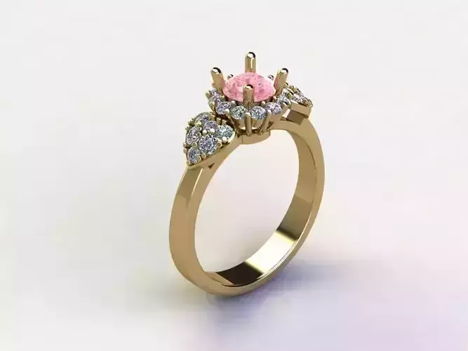 R244 diamond ring cad file new design