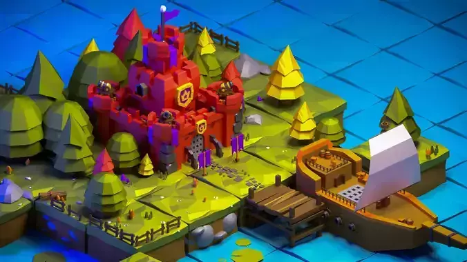 Low Poly Castle Assets