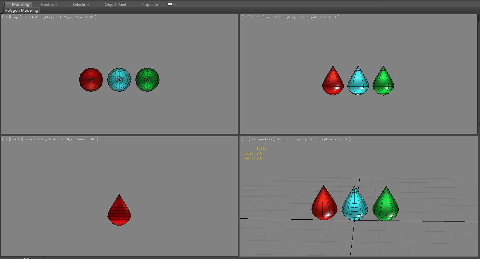 Cartoon Blood Drop - Water Drop - Medicine Drop Low-poly 3D model_4