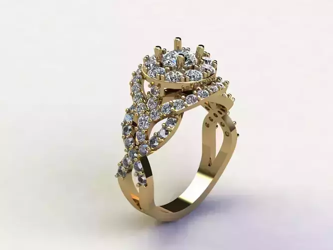 R240 diamond ring jewelry cad file 