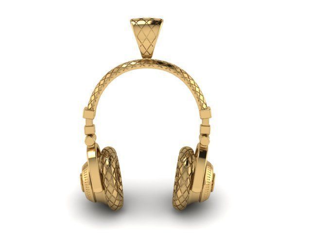 headphone pendant 3D print model_4