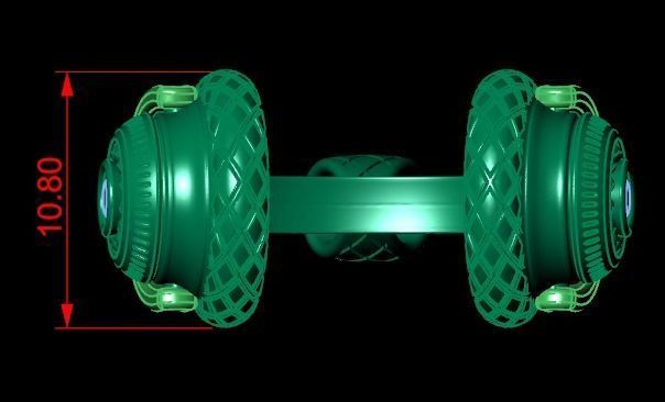 headphone pendant 3D print model_9