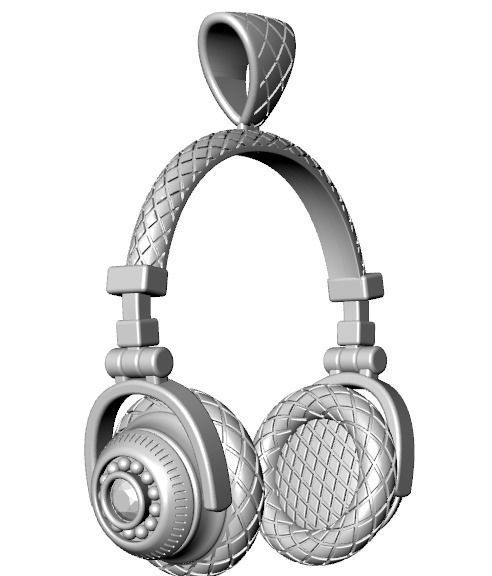 headphone pendant 3D print model_21
