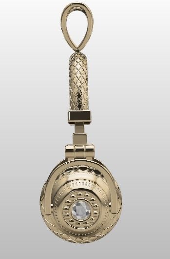 headphone pendant 3D print model_19