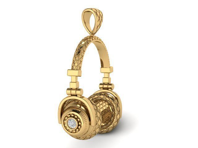 headphone pendant 3D print model_1
