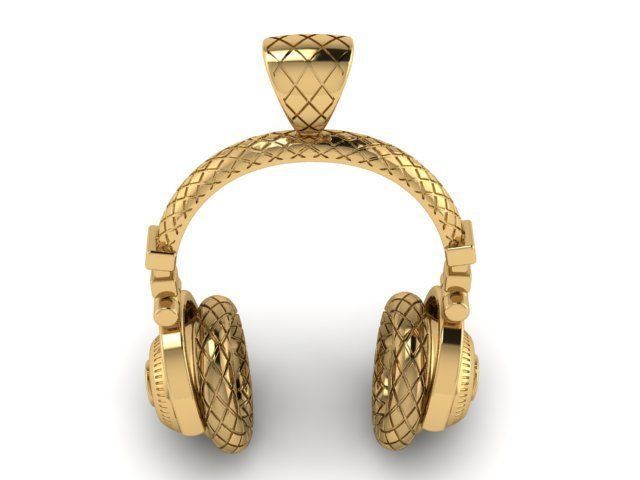 headphone pendant 3D print model_8