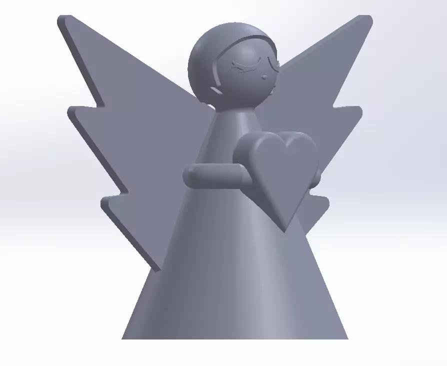 ANGEL figurine 3D print model_0