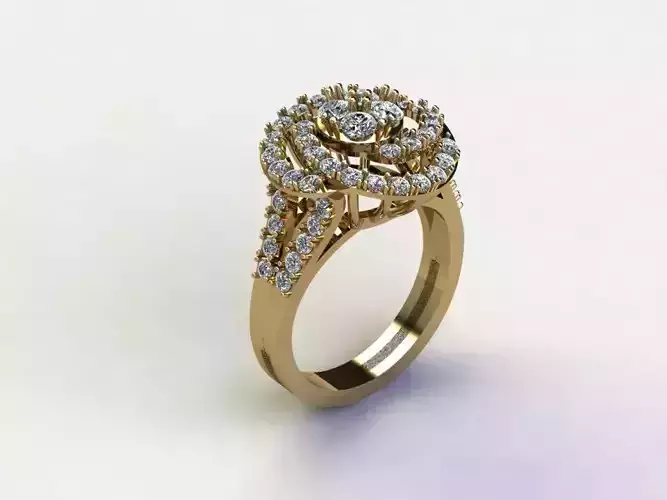 R226 diamond ring new cad file