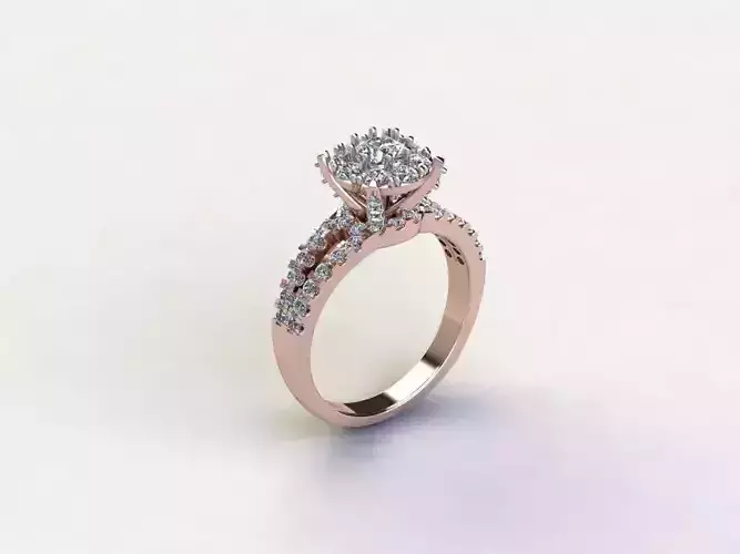 R213 diamond ring cad file