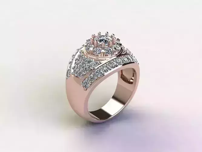 R212 diamond ring design for cad file print