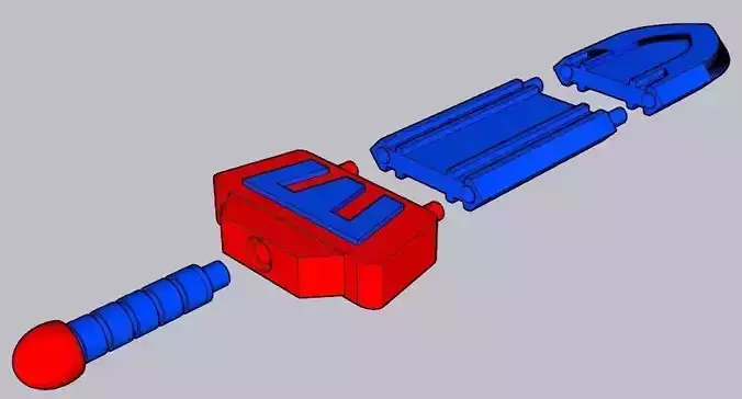 ZODAC SWORD 3D print model