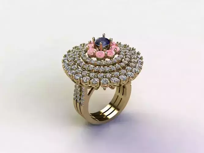 R210 diamond ring jewelry new cad file