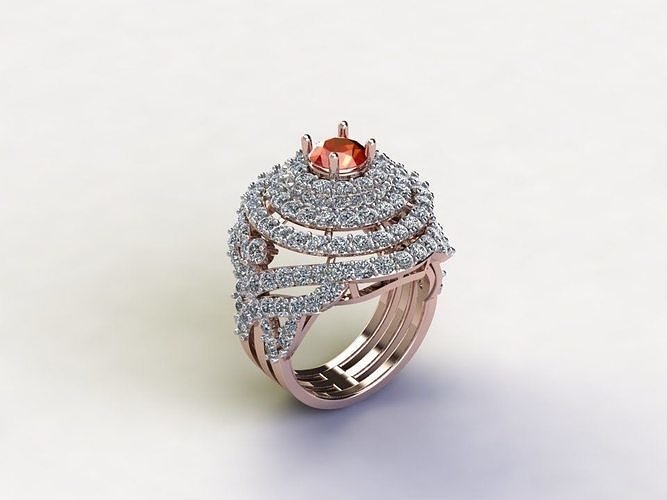 R208 new deign ring with cad file 3D model