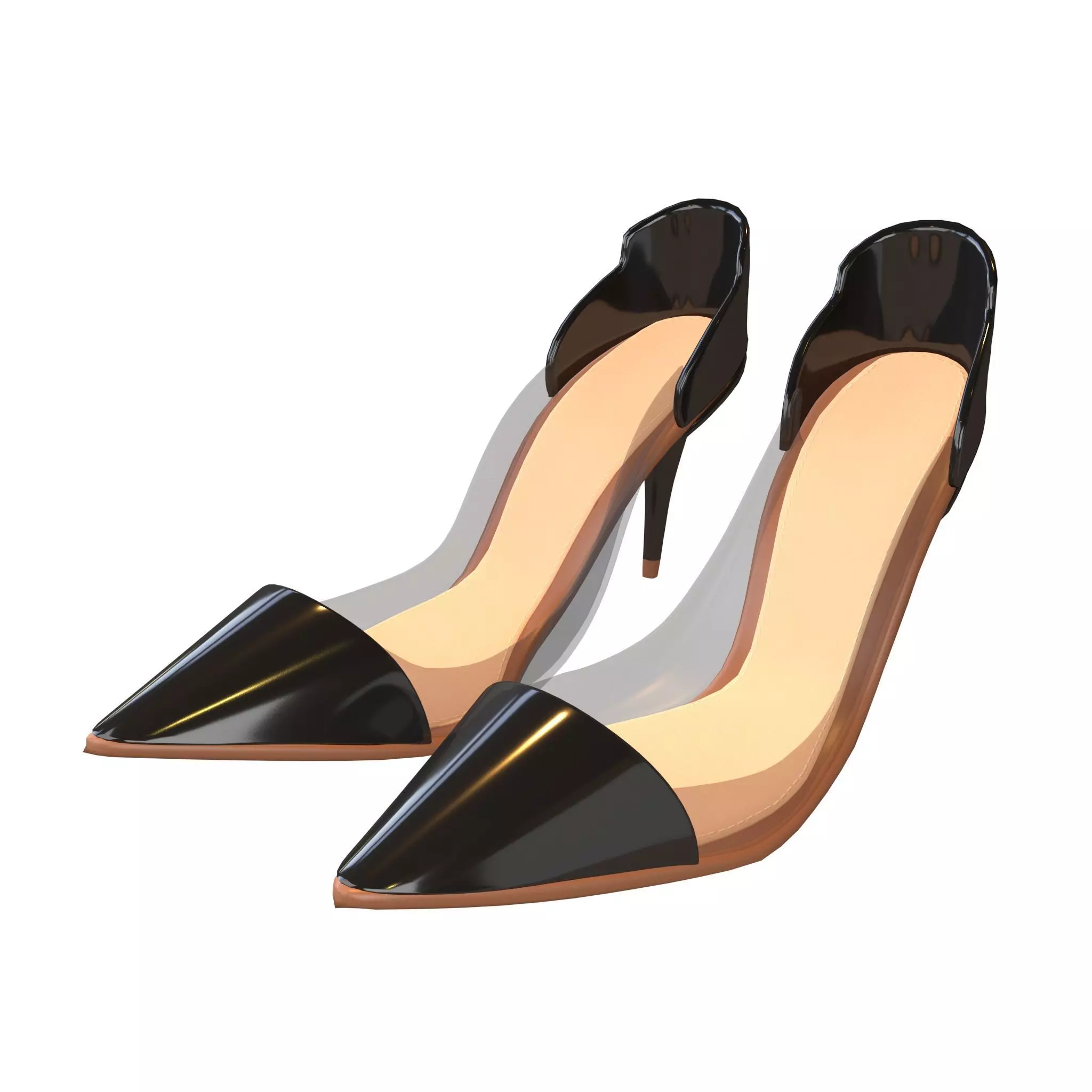 High Heel 11 Low-poly 3D model_0