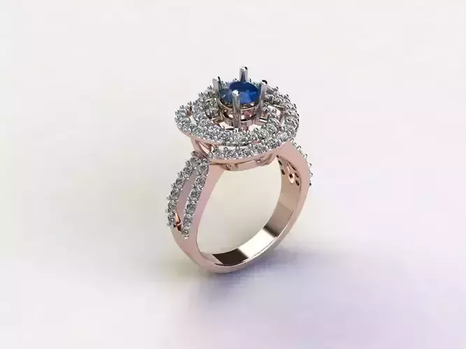 R202 Diamond ring new cad file design in Asia