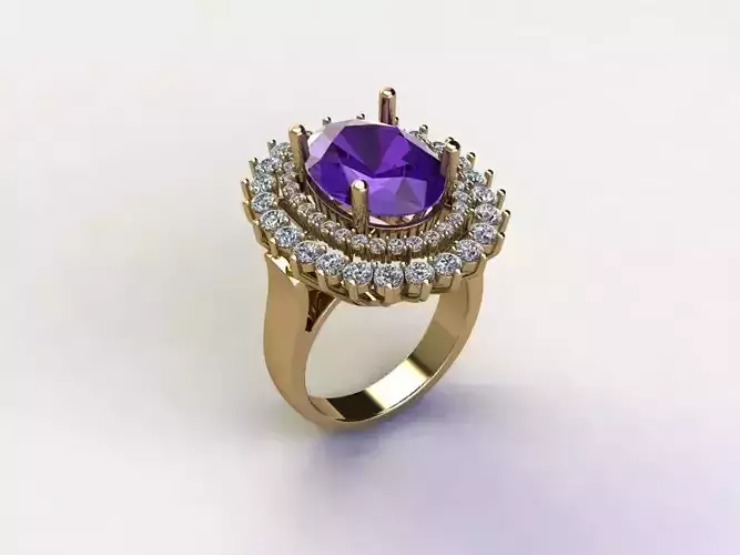 R200 diamond ring jewelry new cad file for Asia