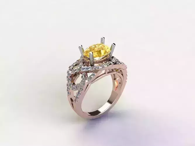 R199 Ring for woman design cad file in asia 
