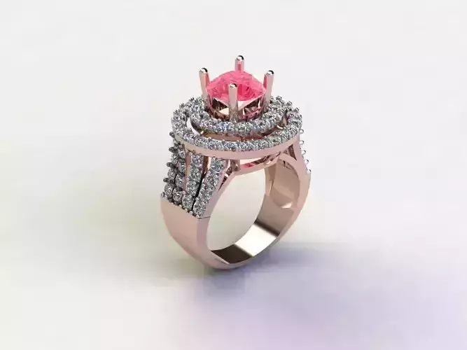 R195 Diamond Ring new design cad file 