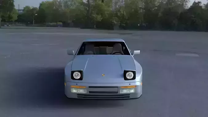Porsche 944 S2 with Interior HDRI