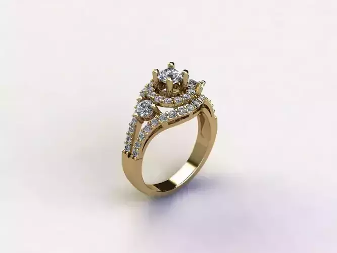 R183 women ring 3D model