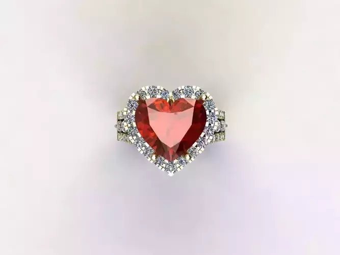 R179 heart ring woman jewelry