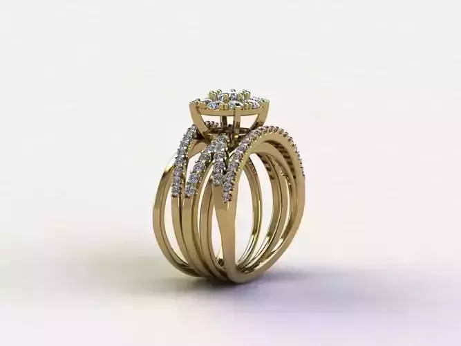 R178 diamond ring new design