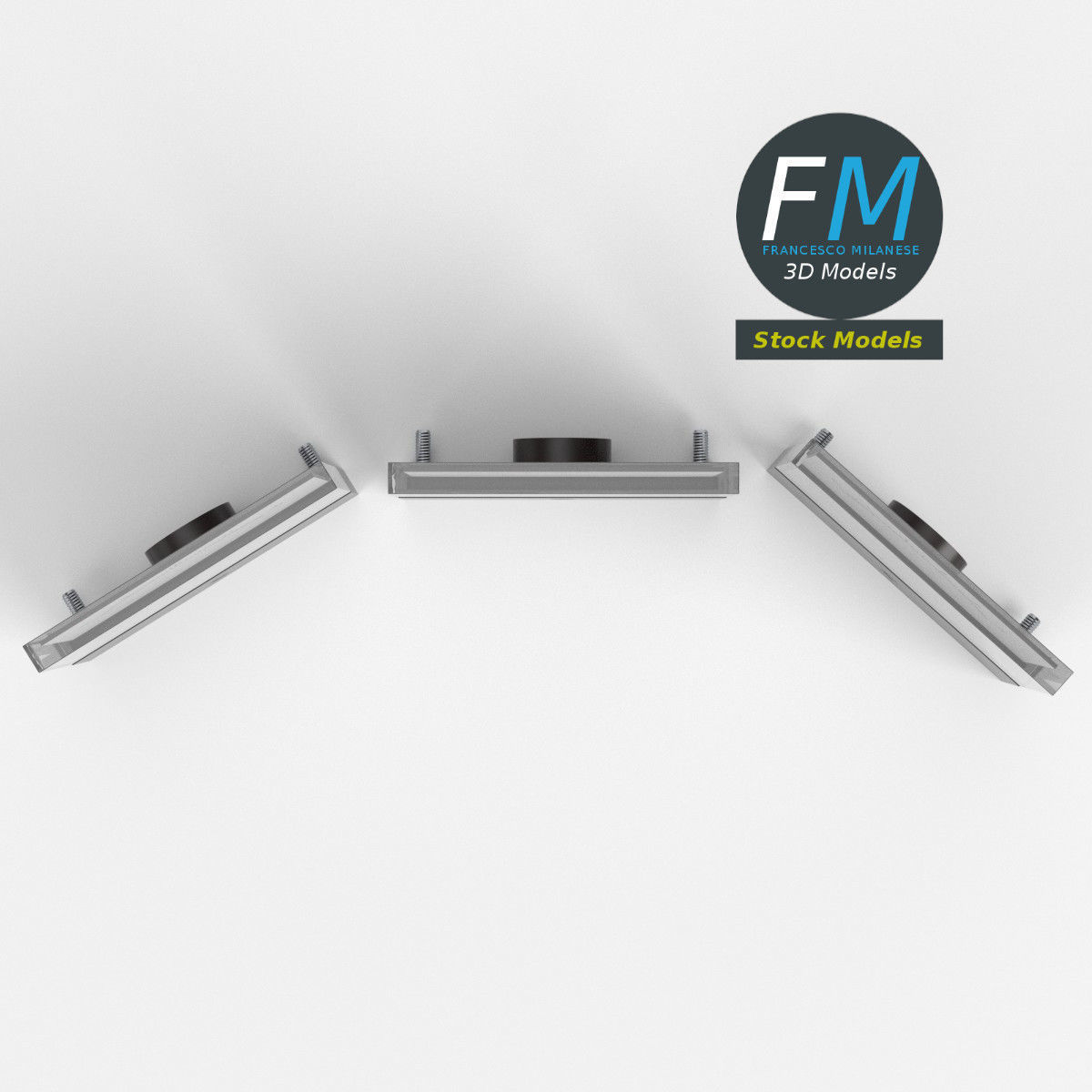 Panel mount analog voltmeters 3D model_6