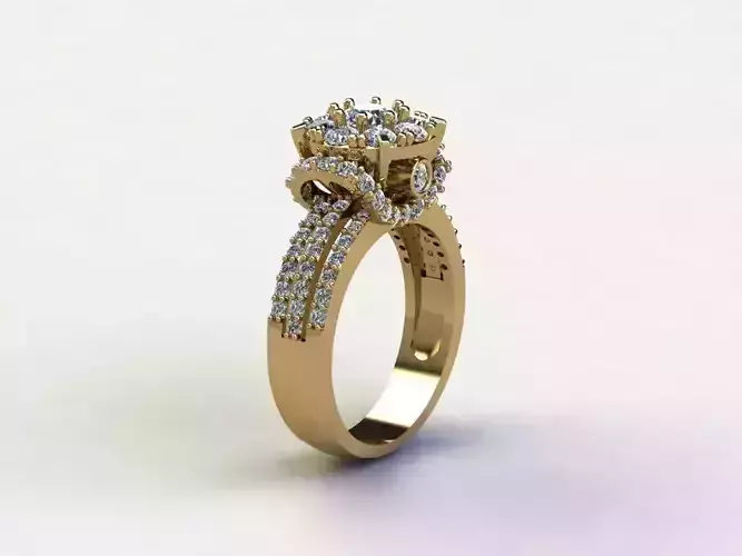R176 diamond ring woman