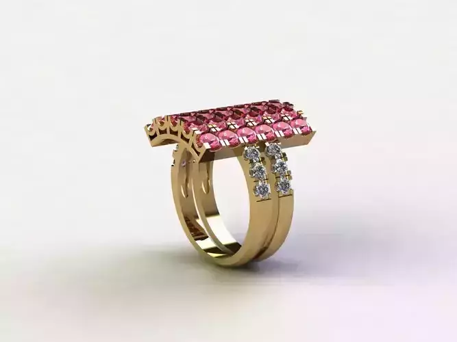 R172 diamond ring girl