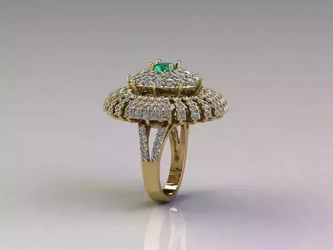 R166 woman diamond ring rail 8