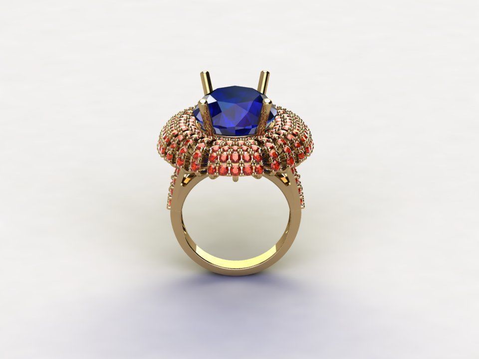 R163 Girl ring rail 8 japan 3D model_3