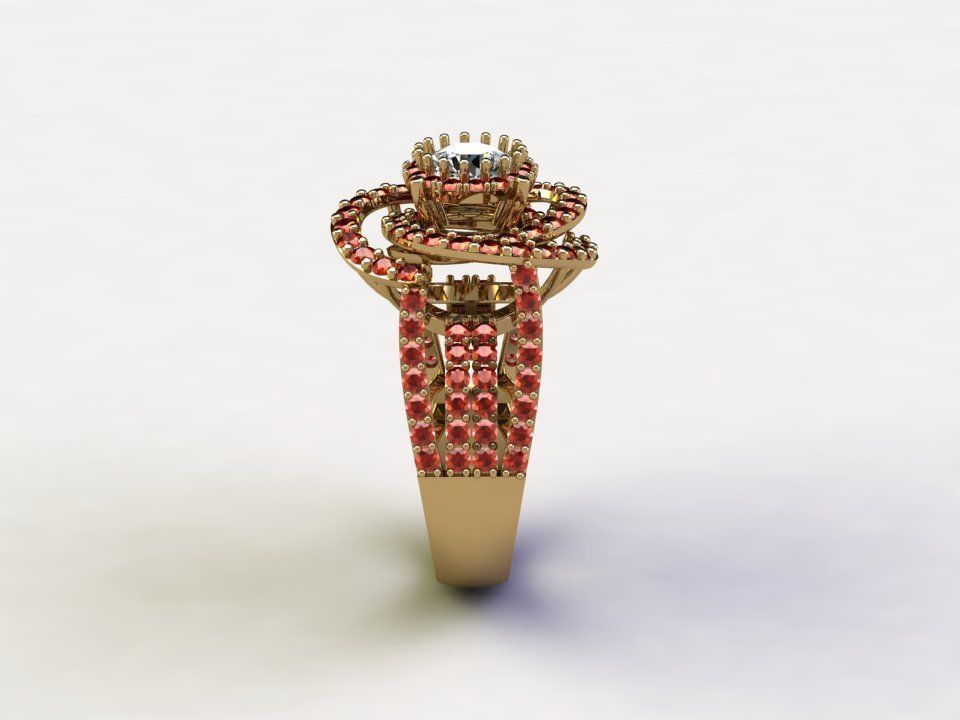 R161 diamond ring rail 11 japan 3D model_5