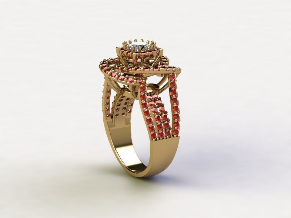 R161 diamond ring rail 11 japan 3D model_3