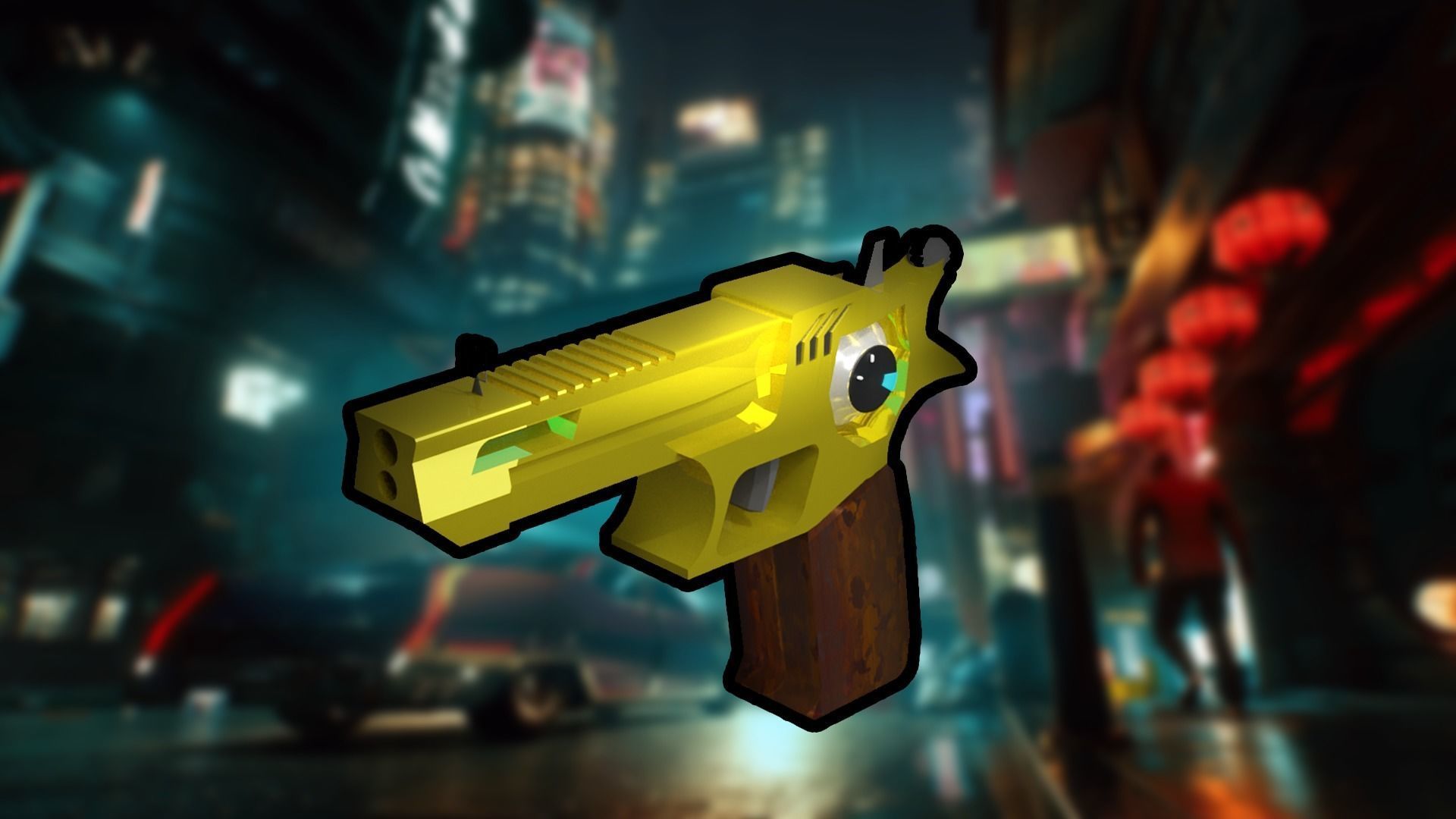 the future revolver  gun 3D model_2