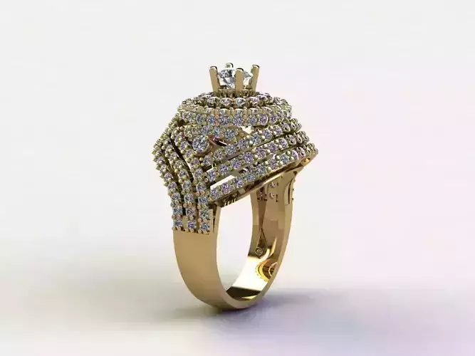 R151 women ring diamond cad file update
