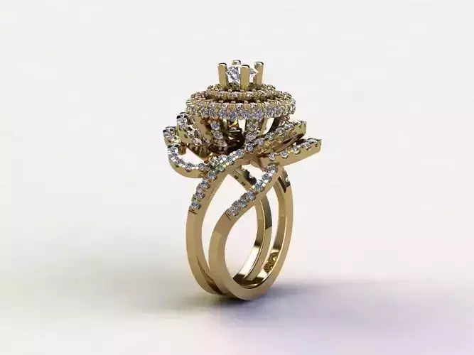 R150 diamond ring woman 