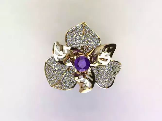 R141 flower ring for women