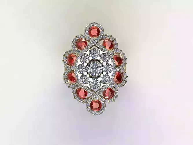 R134 ring with gem for women 