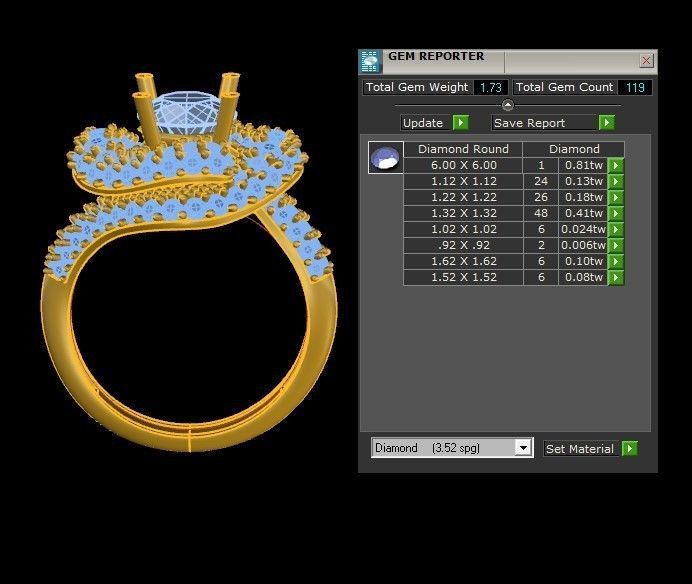 R133 women ring design 2021 3D model_1
