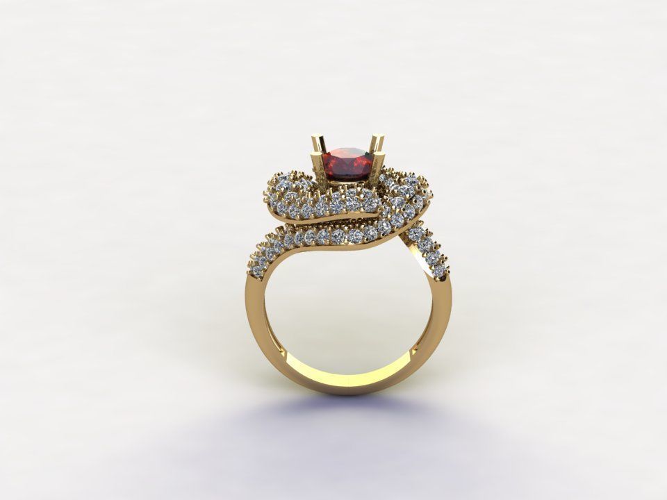 R133 women ring design 2021 3D model_3