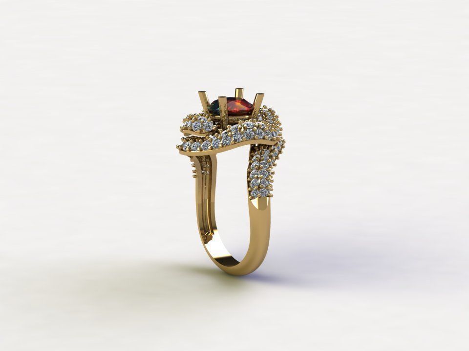 R133 women ring design 2021 3D model_2