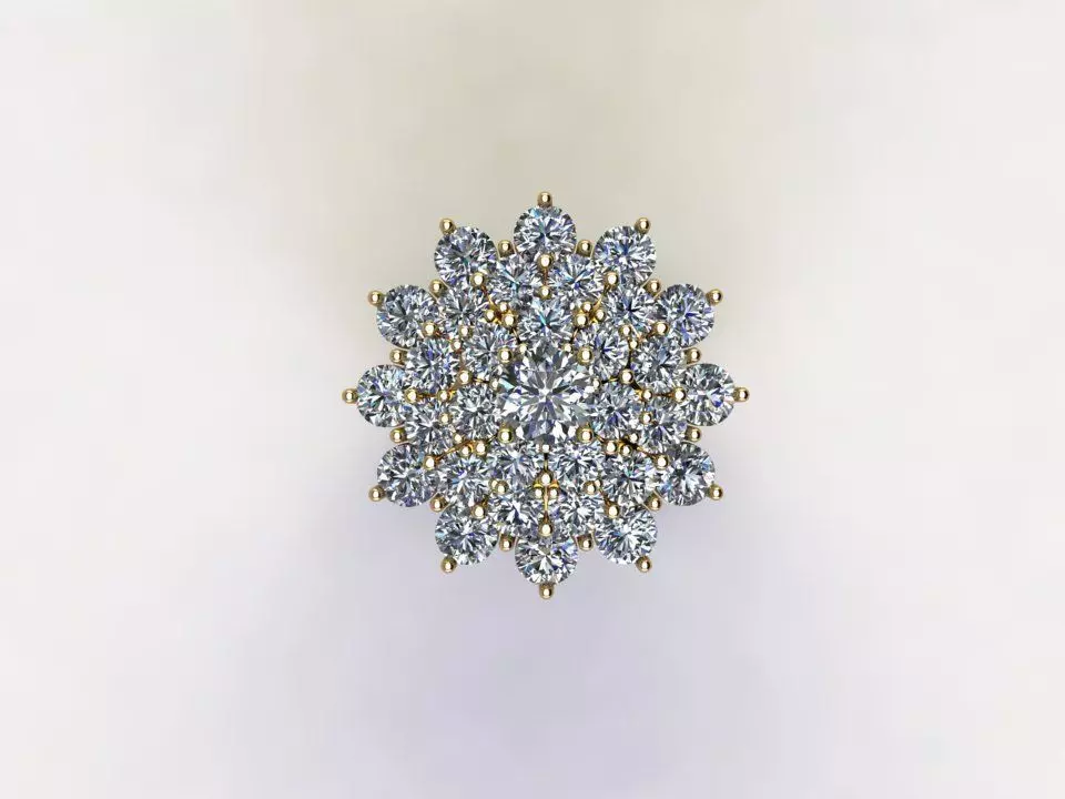 R119 women ring 2021 jewelry cad file new release 3D model_0