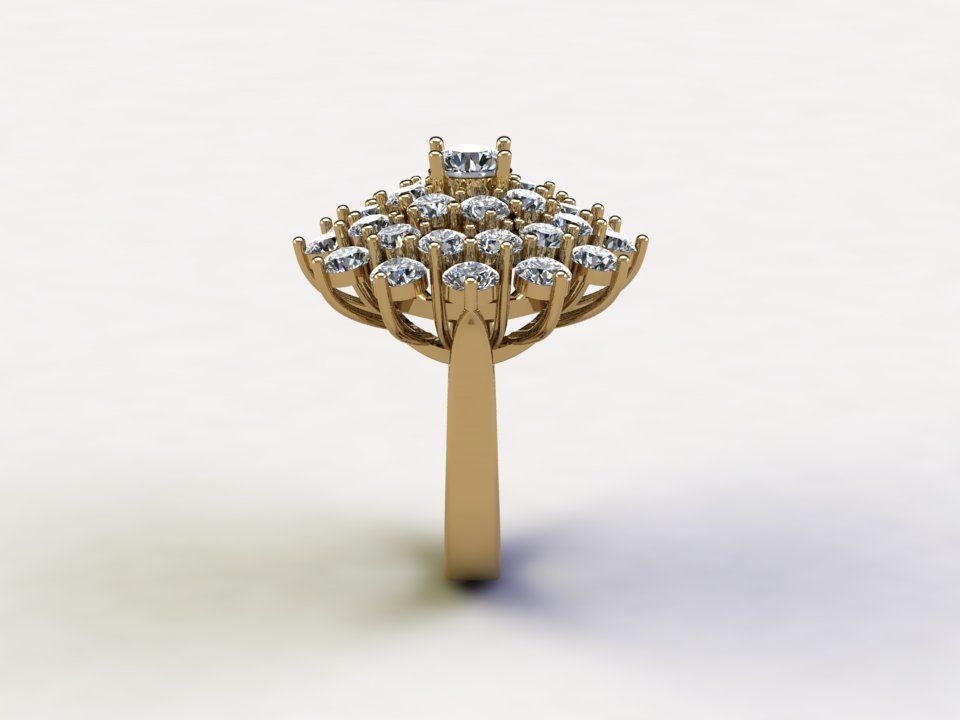 R119 women ring 2021 jewelry cad file new release 3D model_5