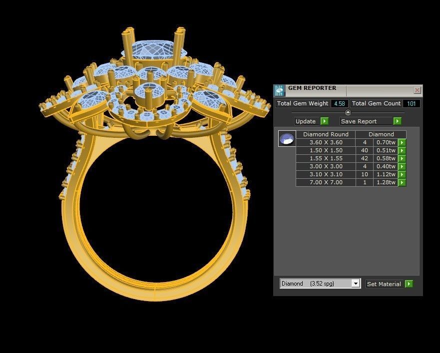 R116 women ring 2021 new update  3D model_1